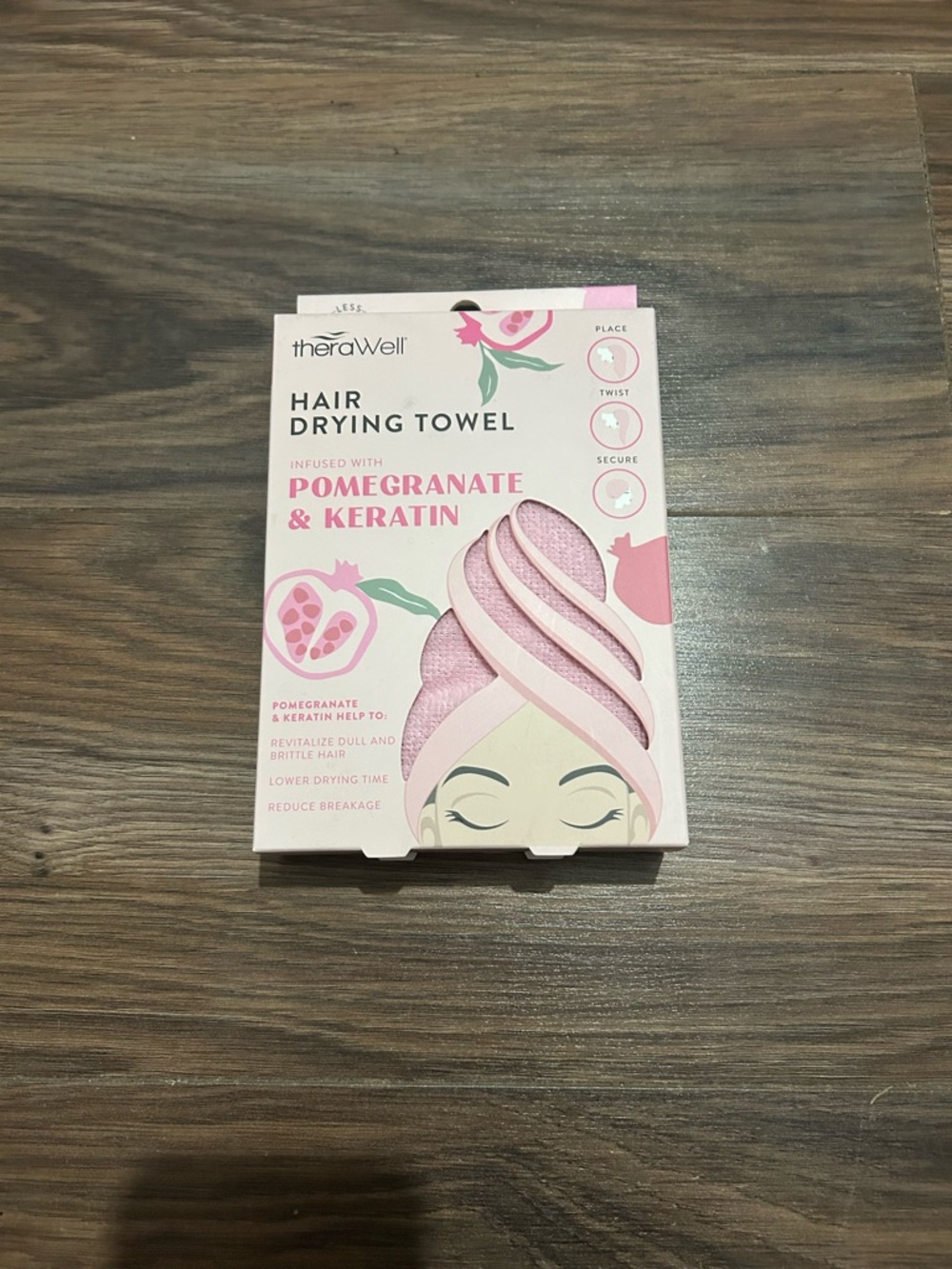 Pink Pomegranate & Keratin Hair Drying Towel